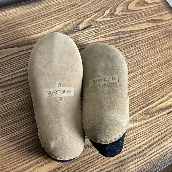 Glerups Charcoal Wool Slippers, New in Box - Picture 9 of 12